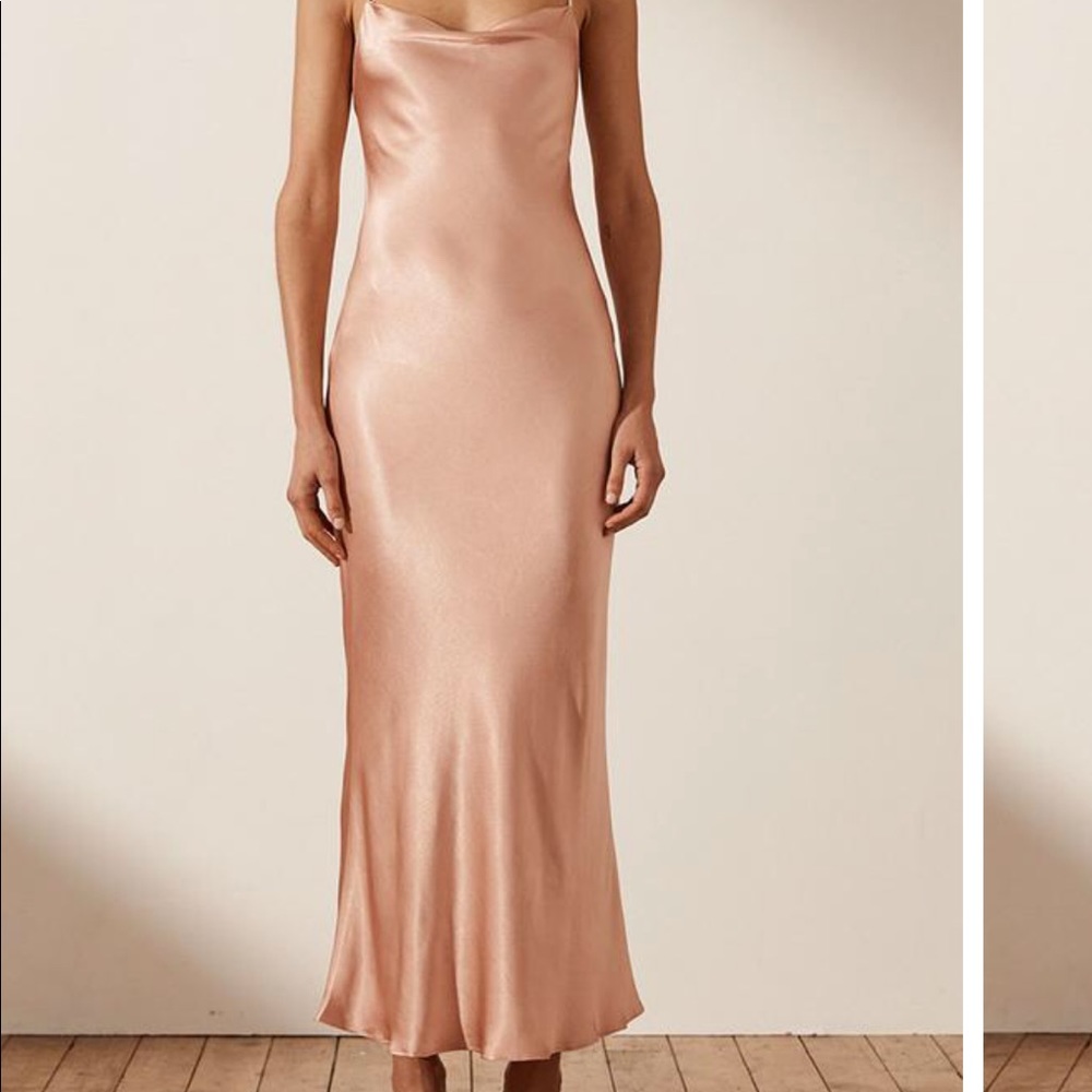 Shona Joy La Lune Backless Bias Midi Dress